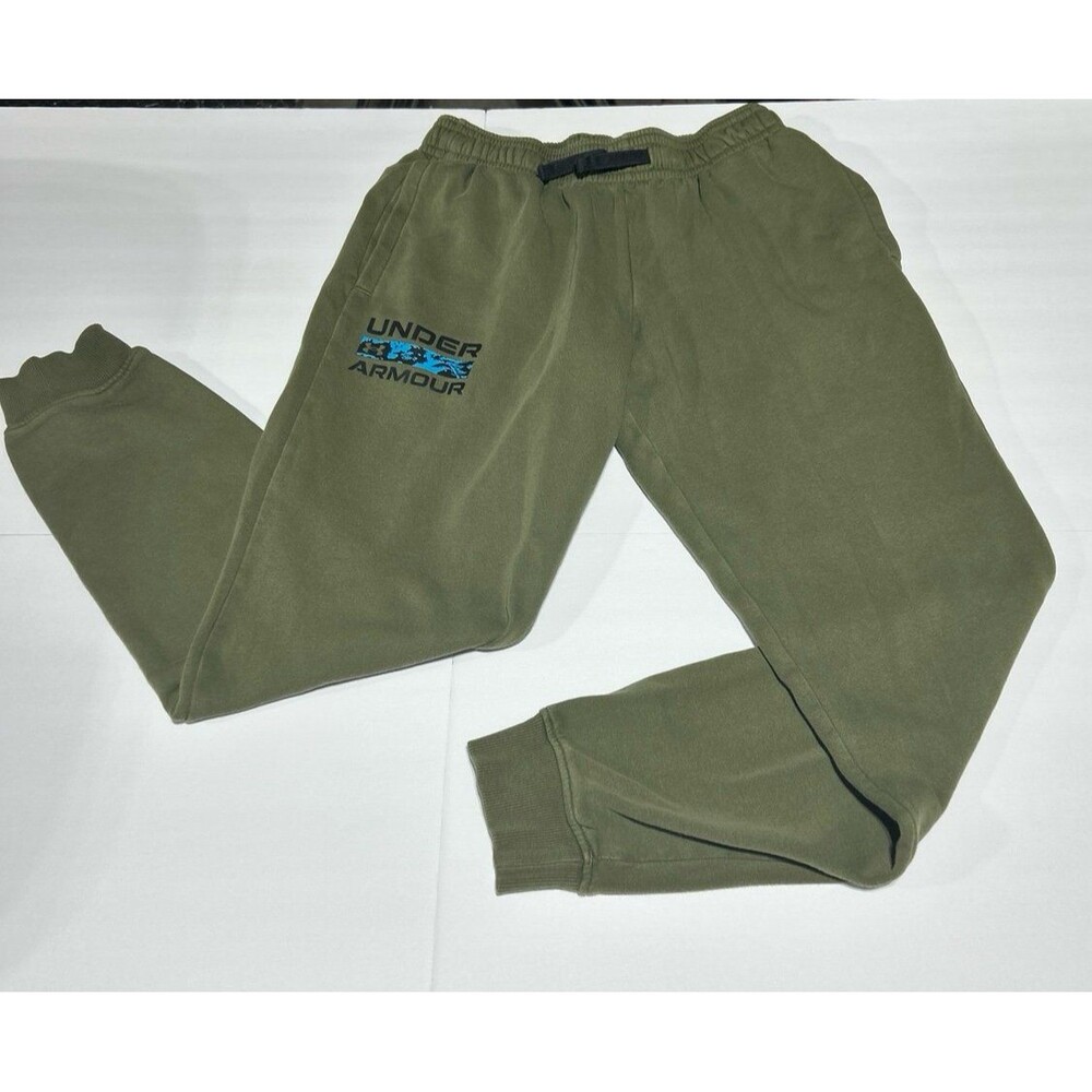 Under Armour Men's Medium Olive Green Graphic Sweatpants